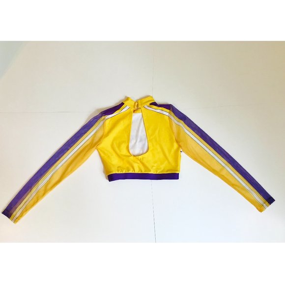 Dallaswear Uniforms Tops La Lakers Cheerleader Current Season Crop